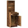 vidaXL Highboard z szufladą Stare drewno 40 x 40,5 x 135 cm