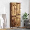 vidaXL Highboard z szufladą Stare drewno 69,5 x 34 x 180 cm