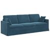 vidaXL Sofa Niebieski 228 x 78 x 80 cm Aksamit