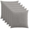 vidaXL Poszewka na poduszkę 6 pcs HEERLEN jasnoszary 60 x 60 cm