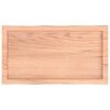 vidaXL Blat, jasnobrązowy 80x40x(2-6) cm drewno z naturalną krawędzią