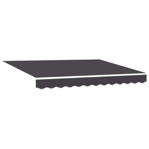 vidaXL Materiał zapasowy do markizy antracytowy 235 x 195 cm Poliester