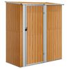 vidaXL Szopa ogrodowa 180,5x97x209,5 cm Stal ocynkowana Wygląd drewna