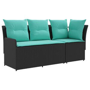 vidaXL Sofa ogrodowa z podłokietnikami i sofą narożną 2 Sztuka
