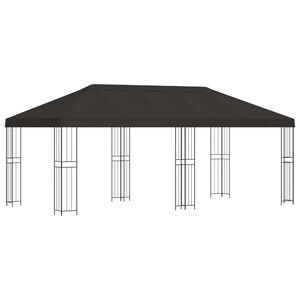 vidaXL Altana z bokami 6 x 3 m antracytowy Poliester i Stal 190