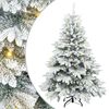 vidaXL Sztuczna choinka z 150 diodami LED Biały 120 cm PE i PVC