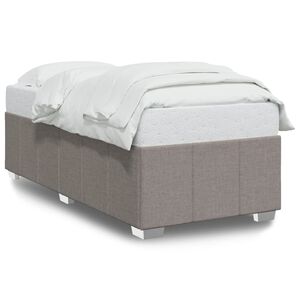 vidaXL Rama ł&oacute;żka bez materaca Taupe 90x200 cm Tkanina