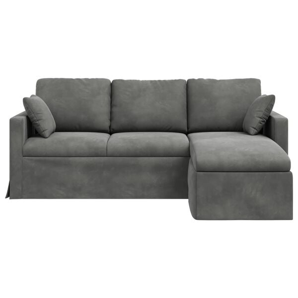 vidaXL Sofa Ciemnoszary