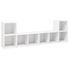 vidaXL Szafki TV, 4 szt., białe, 72x35x36,5 cm, płyta wi&oacute;rowa