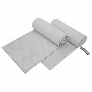 vidaXL Ręczniki Sportowe 2 szt. Szary 200 x 100 cm