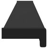 vidaXL Parapet okienny Czarny z drewnianym wykończeniem PVC