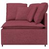 vidaXL Modułowy Narożnik Sofa z Poduszkami Wino Czerwone 100 cm