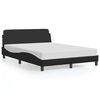vidaXL Rama ł&oacute;żka Dover Czarna 135x190 cm Sk&oacute;ra ekologiczna