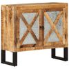 vidaXL Szafka, 80x30x71 cm, lite surowe drewno mango i metal