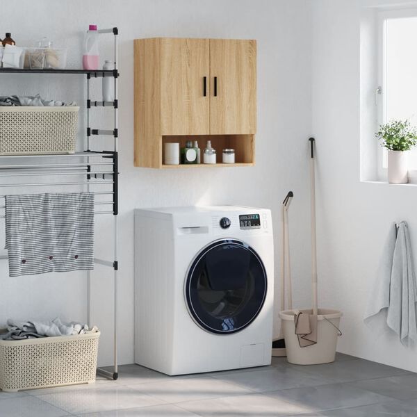 vidaXL Szafka wisząca, dąb sonoma, 60x31x70cm, materiał drewnopochodny