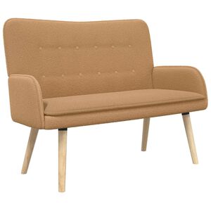 vidaXL Sofa dwuosobowa Beżowy 115 x 61 x 87 cm Boucl&eacute;