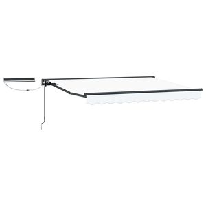 vidaXL Elektryczna Rozkładana Markiza Biały 2,5 x 2 m