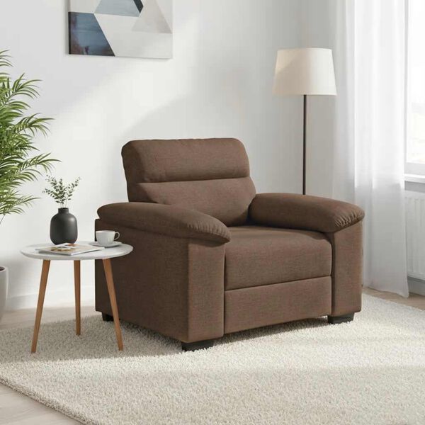 vidaXL Sofa Fotel Brązowy 100x81x84 cm Tkanina