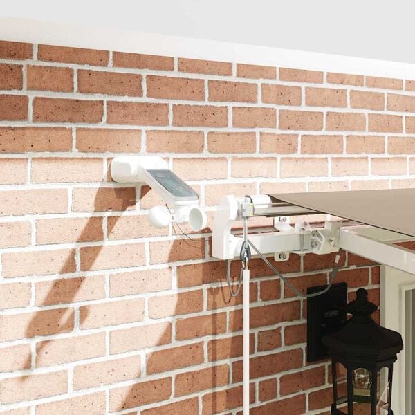 vidaXL Markiza zwijana Beżowy 400 &times; 300 cm Poliester i Metal