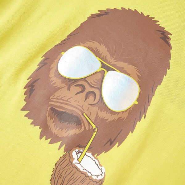 Koszulka dziecięca z kr&oacute;tkimi rękawami, ż&oacute;łta, 128