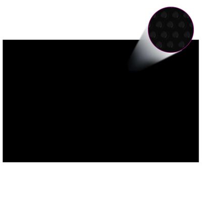vidaXL Prostokątna pokrywa na basen, 800 x 500 cm, PE, czarna