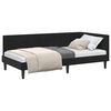 vidaXL Rama ł&oacute;żka narożnego Z zagł&oacute;wkiem Czarny 90 cm x 200 cm Aksamit