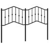 vidaXL Metalowe wymienne wezgłowie, czarne, 150 cm