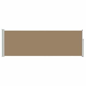 vidaXL Rozkładany boczny markiz Ciemnoszary 500 x 100 cm Poliester