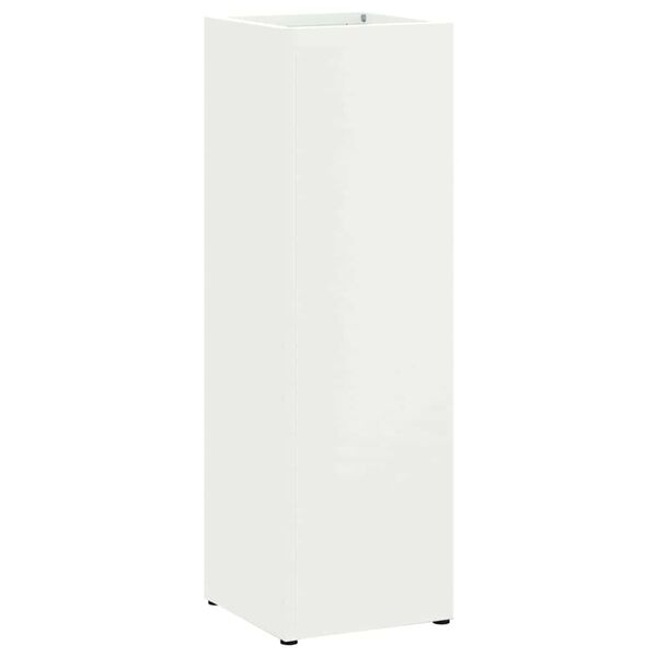 vidaXL Stojak na parasol Biały 15,5 x 15,5 x 49 cm Metal