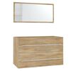 vidaXL 3-częściowy zestaw mebli łazienkowych, dąb sonoma