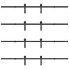 vidaXL System do montażu drzwi przesuwnych, 400 cm, stal, czarny