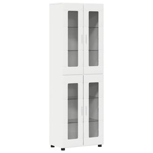 vidaXL Highboard FLORIN Biały 60 x 35 x 182 cm Materiał drewnopochodny