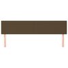 vidaXL Zagł&oacute;wki, ciemnobrązowe, 180x5x78/88 cm, tkanina