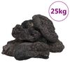 vidaXL Skała wulkaniczna, 25 kg, czarna, 10-30 cm