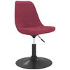 vidaXL Obrotowe krzesła stołowe, 6 szt., winna czerwień, aksamitne