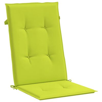 vidaXL Poduszki na krzesła ogrodowe, 4 szt., jasnozielone, 120x50x3 cm