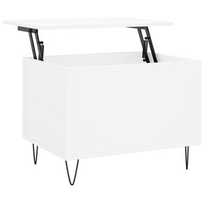 vidaXL Stolik kawowy, biały 60x44,5x45 cm, materiał drewnopochodny