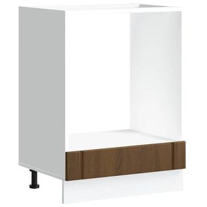 vidaXL Szafka piekarnikowa "Lucca" Dąb brązowy Drewno klejone