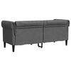 vidaXL Sofa Ciemnoszary 182,5 x 74,5 x 74,5 cm Poliester