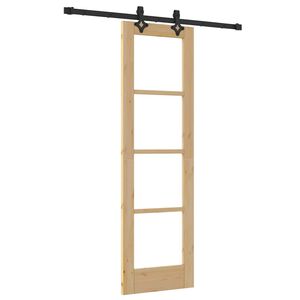 vidaXL Drzwi przesuwne Naturalny 61 x 198,5 cm