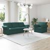 vidaXL Sofa 2 pcs Ciemna zieleń 215 x 82 x 80 cm tkanina