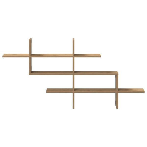 vidaXL Półka ścienna, dąb artisian, 124,5x18x60,5 cm