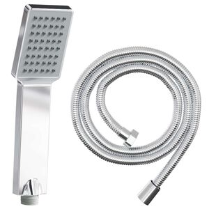 vidaXL Zestaw Gł&oacute;wicy Prysznicowej chromowany 150 cm Stal nierdzewna