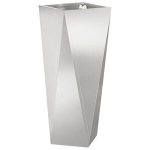 vidaXL Donica Srebrny 30 x 30 x 75 cm Stal nierdzewna