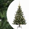 vidaXL Sztuczna choinka z bombką 120 cm 150 LED Ciepła biel