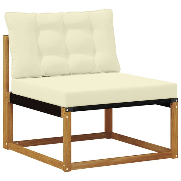 vidaXL Środkowa sofa ogrodowa Lite Drewno Akacji Naturalny