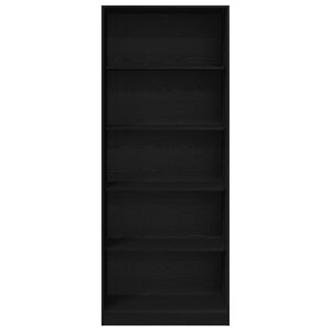 vidaXL Garderoba Czarny Dąb 80 x 50 x 200 cm Drewno inżynieryjne