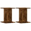 vidaXL Podstawki pod głośniki, 2 szt., przydymiony dąb, 30x30x40 cm