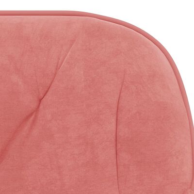 vidaXL Krzesła stołowe, 2 szt., różowe, obite aksamitem