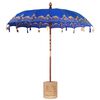 vidaXL Baliński Parasol z Bazą niebieski 215 x 215 x 260 cm